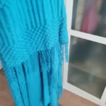 Luxurious White Boho Chunky Knit Throw Blanket for Cozy Elegance photo review