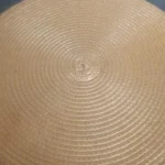 Set of 6 Round Placemats and Coasters Braided Woven Place Mats Washable Heat Resistant Table Mats and Coasters for Dining Table photo review