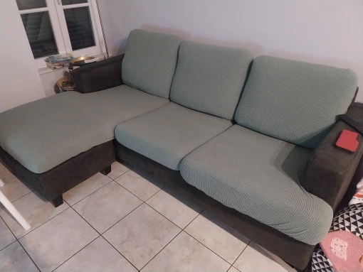 Luxurious Stretch Sofa Cover – Ultimate Living Room Protection photo review