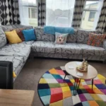 Colorful Knit Sofa Cover with Skirt for Full Coverage Comfort photo review
