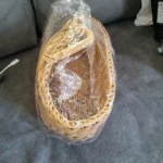 Wall Mounted Vegetable and Fruit Basket, Simulated Rattan Hanging Basket, Plastic Wall-mounted Hanging Basket, Home Decoration photo review