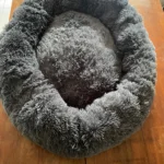 Plush Donut Cat Bed: Cozy, Washable Comfort for Pets photo review