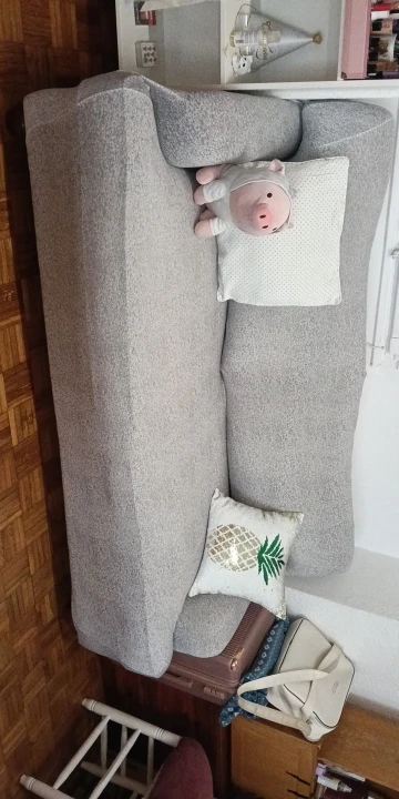 Colorful Knit Sofa Cover with Skirt for Full Coverage Comfort photo review