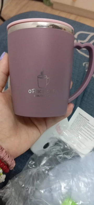 350ml Thermos Mug 304 Stainless Steel Coffee Cup With Handle Leak-Proof Vacuum Flask Insulated Cup Portable Thermal Water Bottle photo review