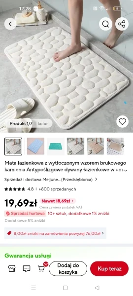 Luxurious Cobblestone Non-Slip Memory Foam Bath Mat photo review