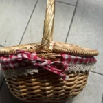 Charming Handmade Wicker Picnic Basket for Outdoor Adventures photo review