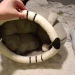 Cozy Cartoon Cat Bed: Removable, Washable, & Foldable Delight photo review