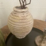 Vintage Handmade Rustic Clay Pottery Vase - 21.5 CM Charm photo review