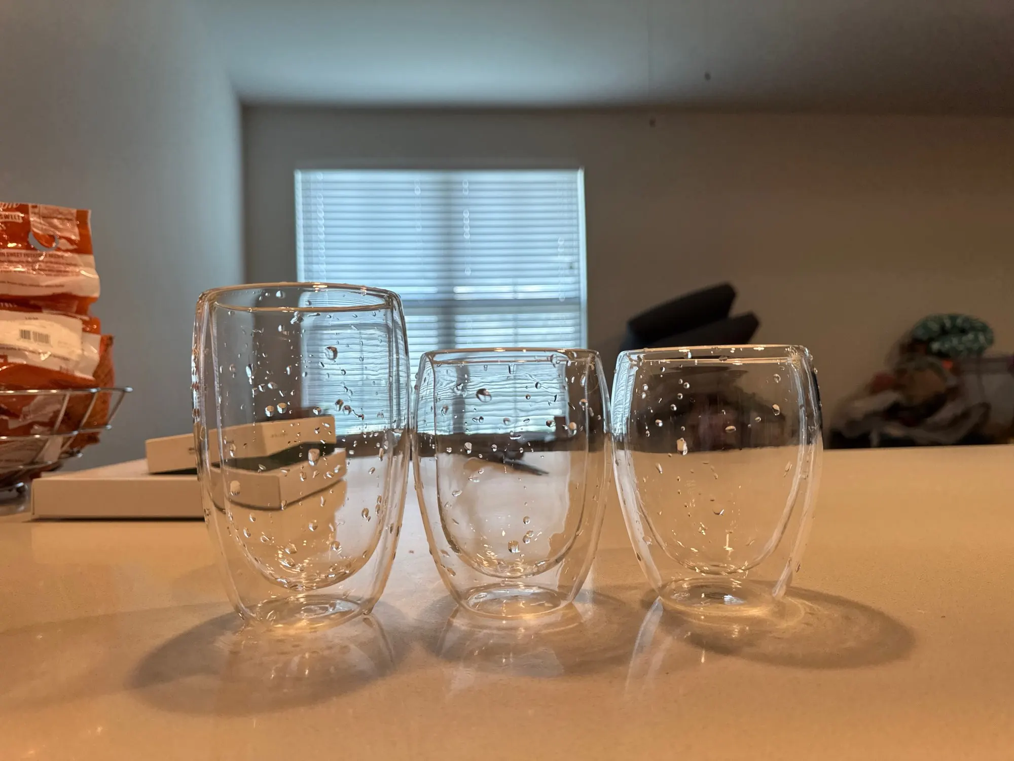 Elegant Heat-Resistant Double Wall Glass Cups for All Beverages photo review