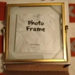 Sophisticated Gold Glass Photo Frame for Stylish Décor photo review