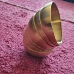 Stainless Steel Gold And Silver Salad Bowl Rice Noodles Lamian Noodles Bowl Kitchen Tableware Food Container photo review