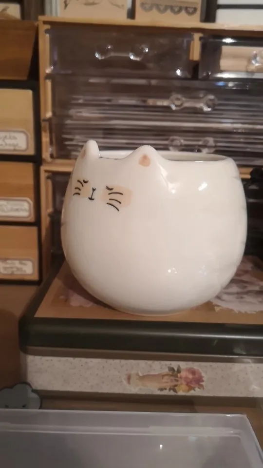 Charming Cat-Shaped Ceramic Mug - 13 oz Coffee Delight photo review