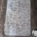 Luxurious Cobblestone Non-Slip Memory Foam Bath Mat photo review