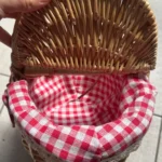 Charming Handmade Wicker Picnic Basket for Outdoor Adventures photo review