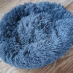 Plush Donut Cat Bed: Cozy, Washable Comfort for Pets photo review