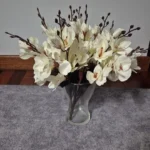 Elegant Magnolia Silk Flower Set - 5 Forks, 20 Heads for Home Decor photo review
