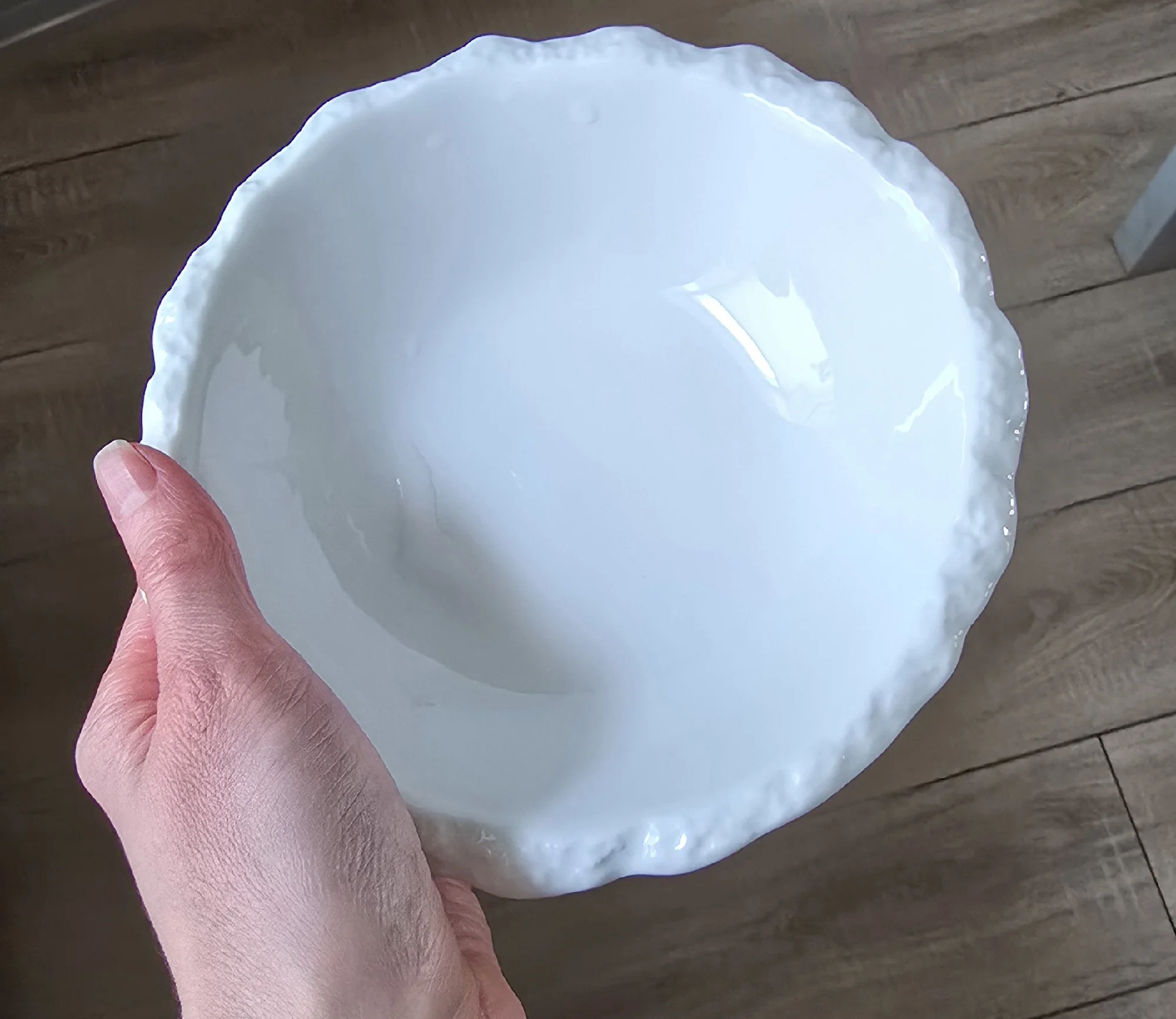 Simple White Ceramic Soup Bowl Kitchen Restaurant Special Tableware Creative Rock Texture Salad Bowl Noodles Bowls Dinner Plate photo review