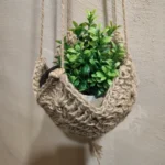 Hanging Basket Plant Handmade Macrame Plant Hanger Flower Pot Planter Hanger Wall Decor Courtyard Garden Hanging Planter photo review