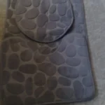 Luxurious 3-Piece Cobblestone Bath Mat Set - Non-Slip & Absorbent photo review
