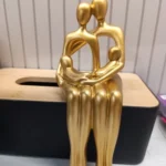 Elegant Abstract Figure Sculpture - Modern Resin Home Decor photo review