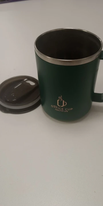 Stylish 500 ml Insulated Stainless Steel Coffee Mug with Handle photo review