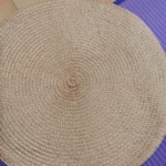 Festive Round Braided Placemats Set of 6 - Non-Slip, Washable Dining Essentials photo review