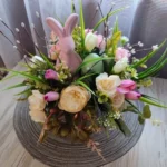 Luxurious Autumn White Silk Roses Bouquet for Timeless Elegance photo review