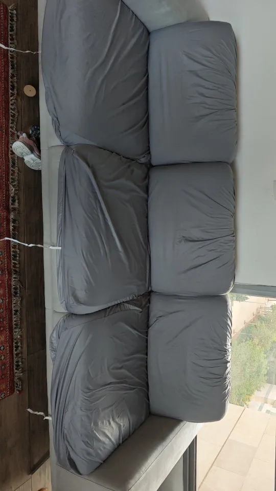 Waterproof Sofa Cushion Cover - Elastic Pet & Kid Protector photo review