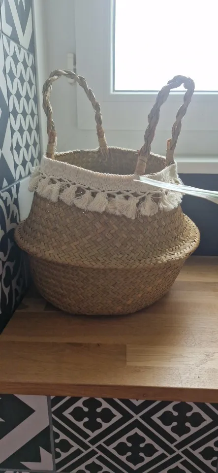 Chic Foldable Seagrass Storage Baskets for Eco-Friendly Living photo review