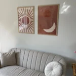 Bohemian Sun & Moon Canvas Art Set for Modern Decor photo review