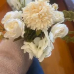 Luxurious Autumn White Silk Roses Bouquet for Timeless Elegance photo review