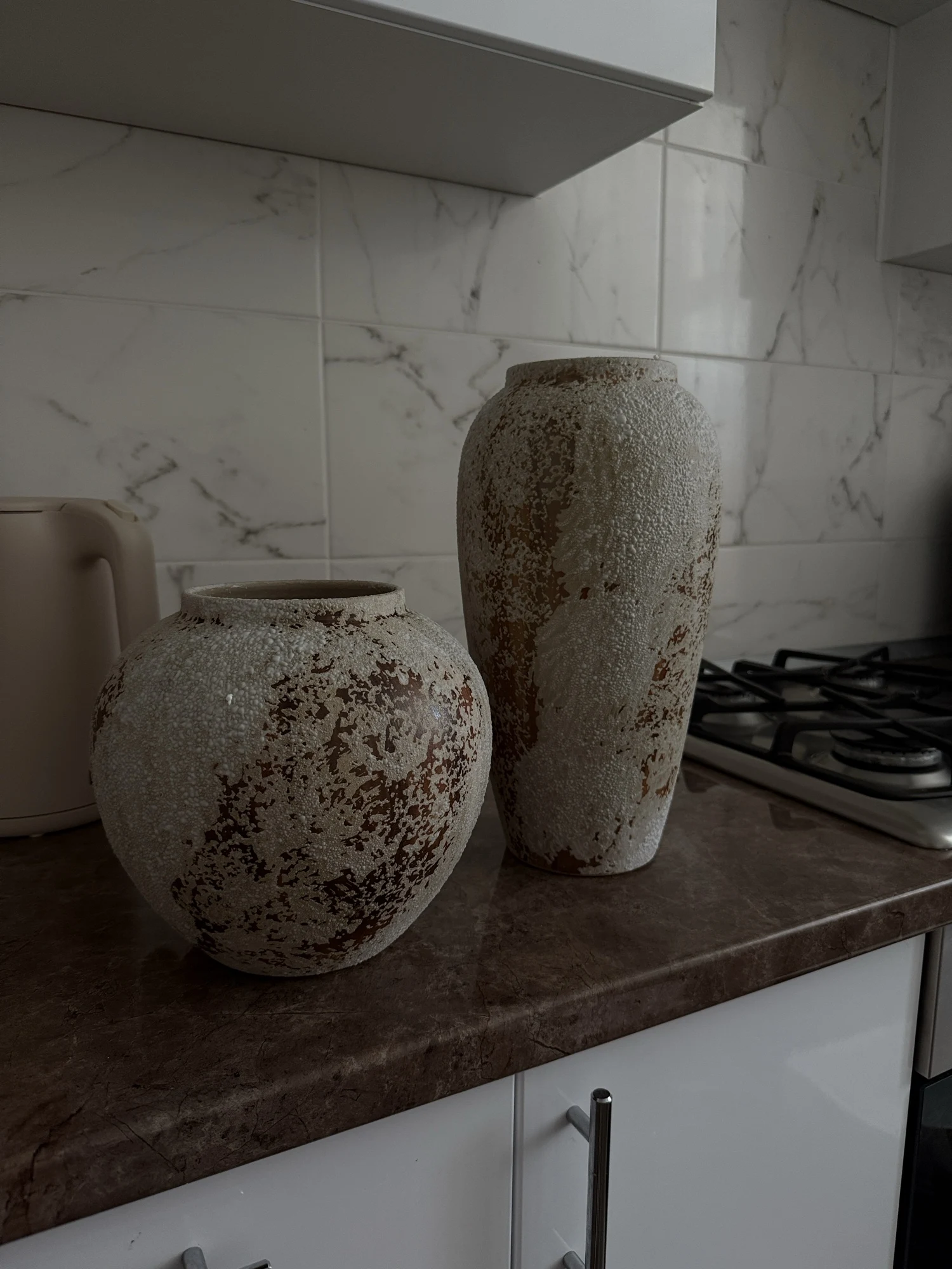 Hydroponic Flower Arranging Ceramic Vase Mottled Retro Chinese Pottery Jars Decorative Decorations for Living Room TV Cabinets photo review
