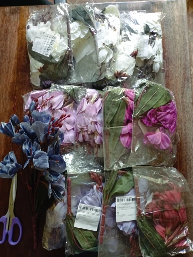 Elegant Magnolia Silk Flower Set - 5 Forks, 20 Heads for Home Decor photo review