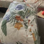 Colorful Knit Sofa Cover with Skirt for Full Coverage Comfort photo review