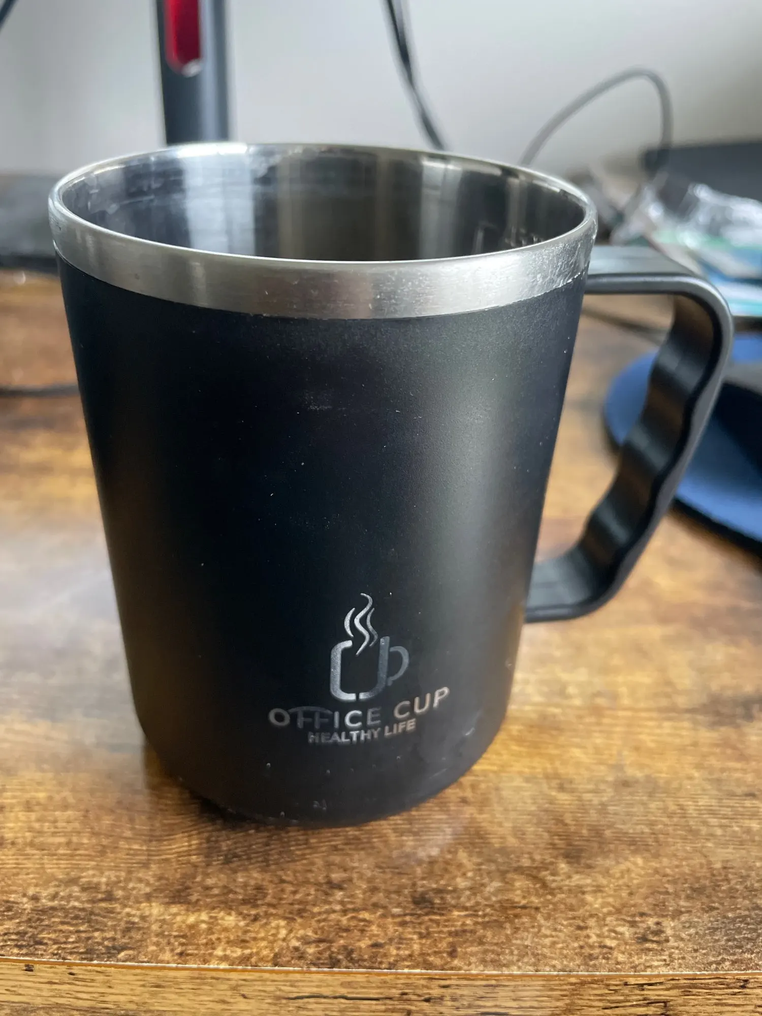 Stylish 500 ml Insulated Stainless Steel Coffee Mug with Handle photo review