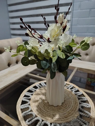 Elegant Magnolia Silk Flower Set - 5 Forks, 20 Heads for Home Decor photo review