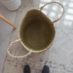 Seaweed Wicker Basket Rattan Hanging Flowerpot Dirty Clothes Storage WF1015 photo review