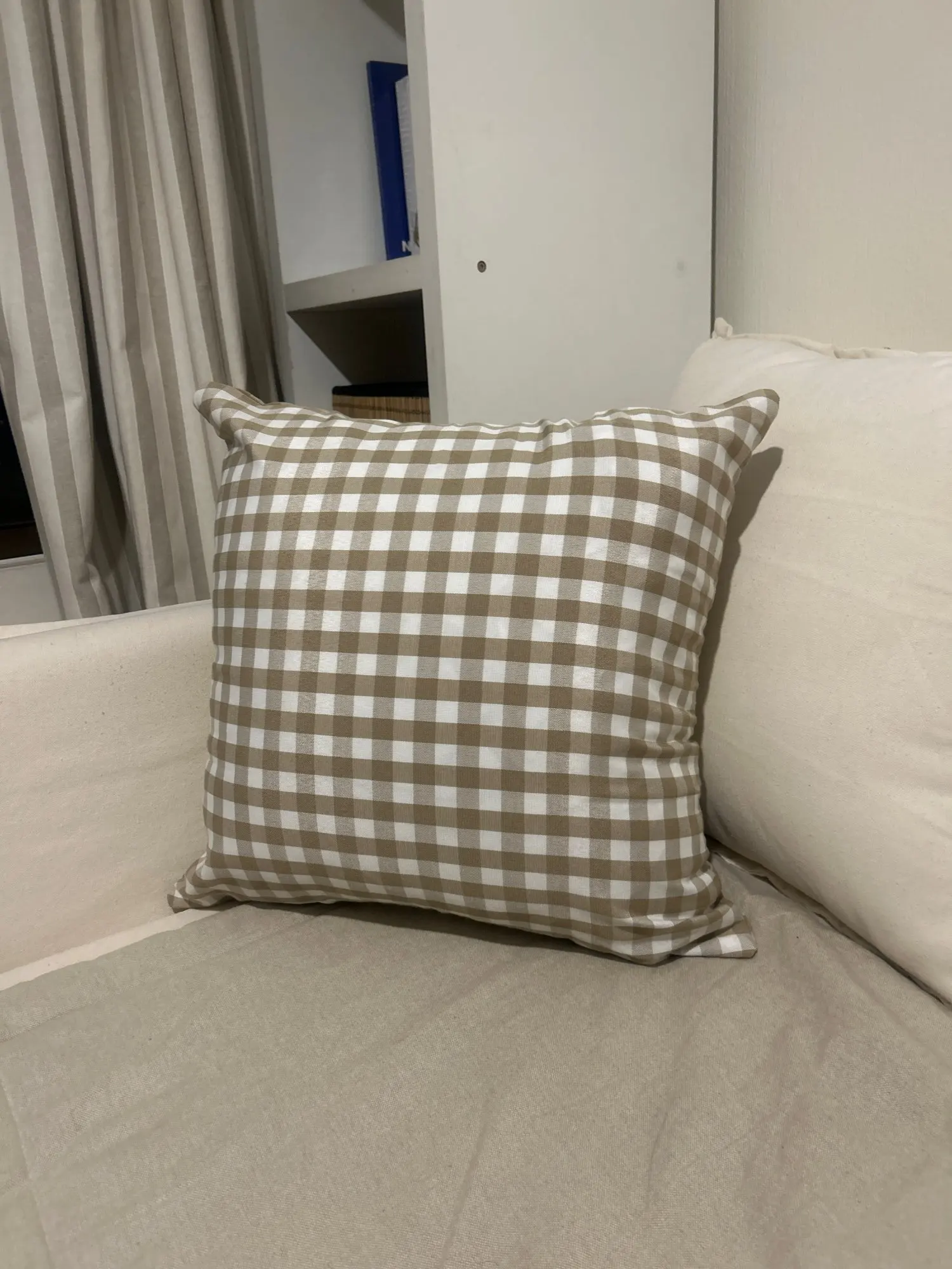 LEEJOOM Light Blue Baby Blue Pillow Covers Plaid Home Decorative Sofa Cushion Cover 30x50cm/45x45cm 1PC photo review