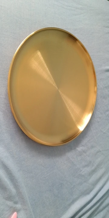 Elegant Korean Stainless Steel BBQ Tray - Versatile Serving Dish photo review