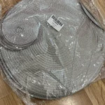 Set of 6 Round Placemats and Coasters Braided Woven Place Mats Washable Heat Resistant Table Mats and Coasters for Dining Table photo review