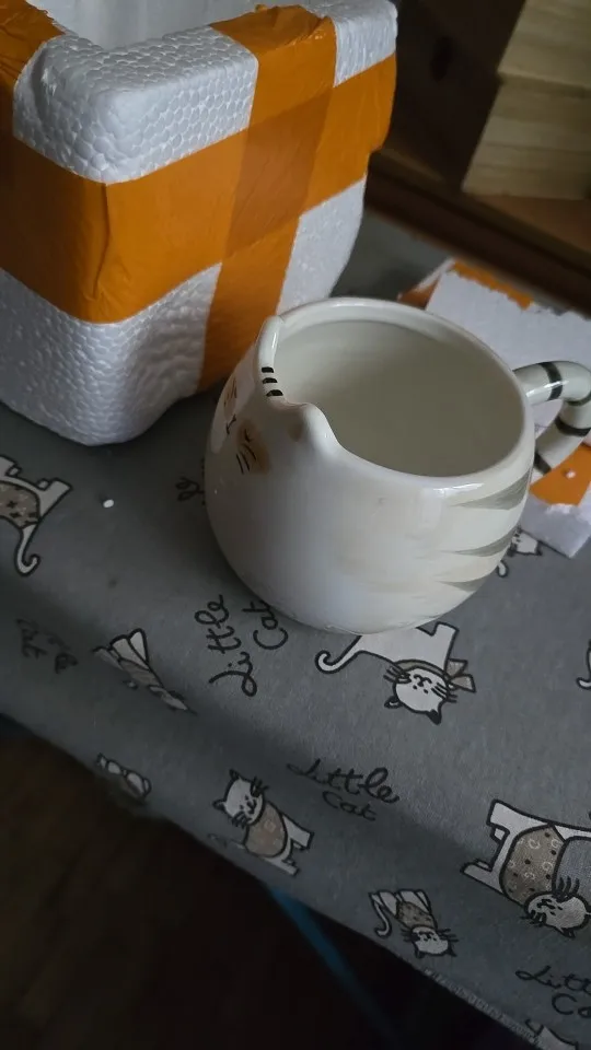 Charming Cat-Shaped Ceramic Mug - 13 oz Coffee Delight photo review