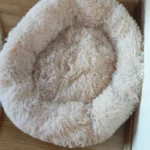 Plush Donut Cat Bed: Cozy, Washable Comfort for Pets photo review
