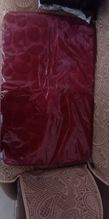 Luxurious 3-Piece Cobblestone Bath Mat Set - Non-Slip & Absorbent photo review