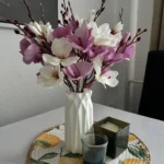 Elegant Magnolia Silk Flower Set - 5 Forks, 20 Heads for Home Decor photo review