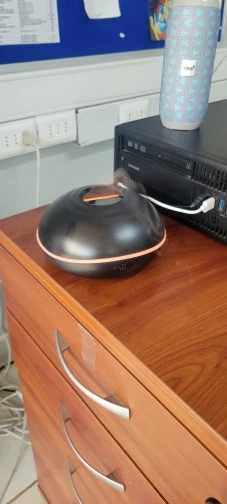 Fire Flame Wood Grain Aroma Diffuser - Soothing Mist & Style photo review