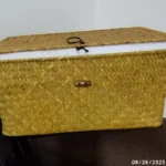 Handmade Seagrass Woven Storage Box Seaweed Storage Finishing Basket with Lid Sundry Bath Cosmetic Towel Container mx01161829 photo review