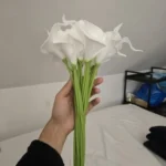 Lifelike Calla Lily Faux Flowers Set - Elegant Decor Choice photo review