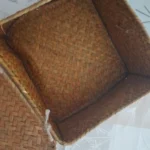 Rattan Weaving Wicker Shelf Baskets New Lid Rectangular Bin Handwoven Home Organizer Bedroom photo review