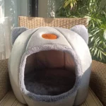 Cozy Cotton Cat Cave: Ultimate Winter Pet Bed Retreat photo review