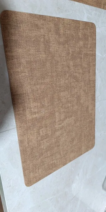 Placemats Dual Sided,Faux Leather Place Meal Mats Indoor Placemats for Dining Table Outdoor Square Non-Slip Washable Table Mats photo review